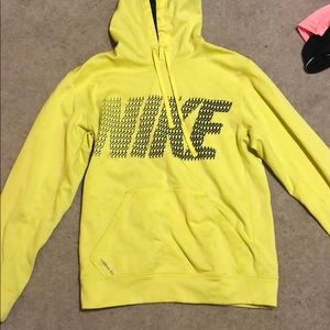 Neon yellow Nike hoodie